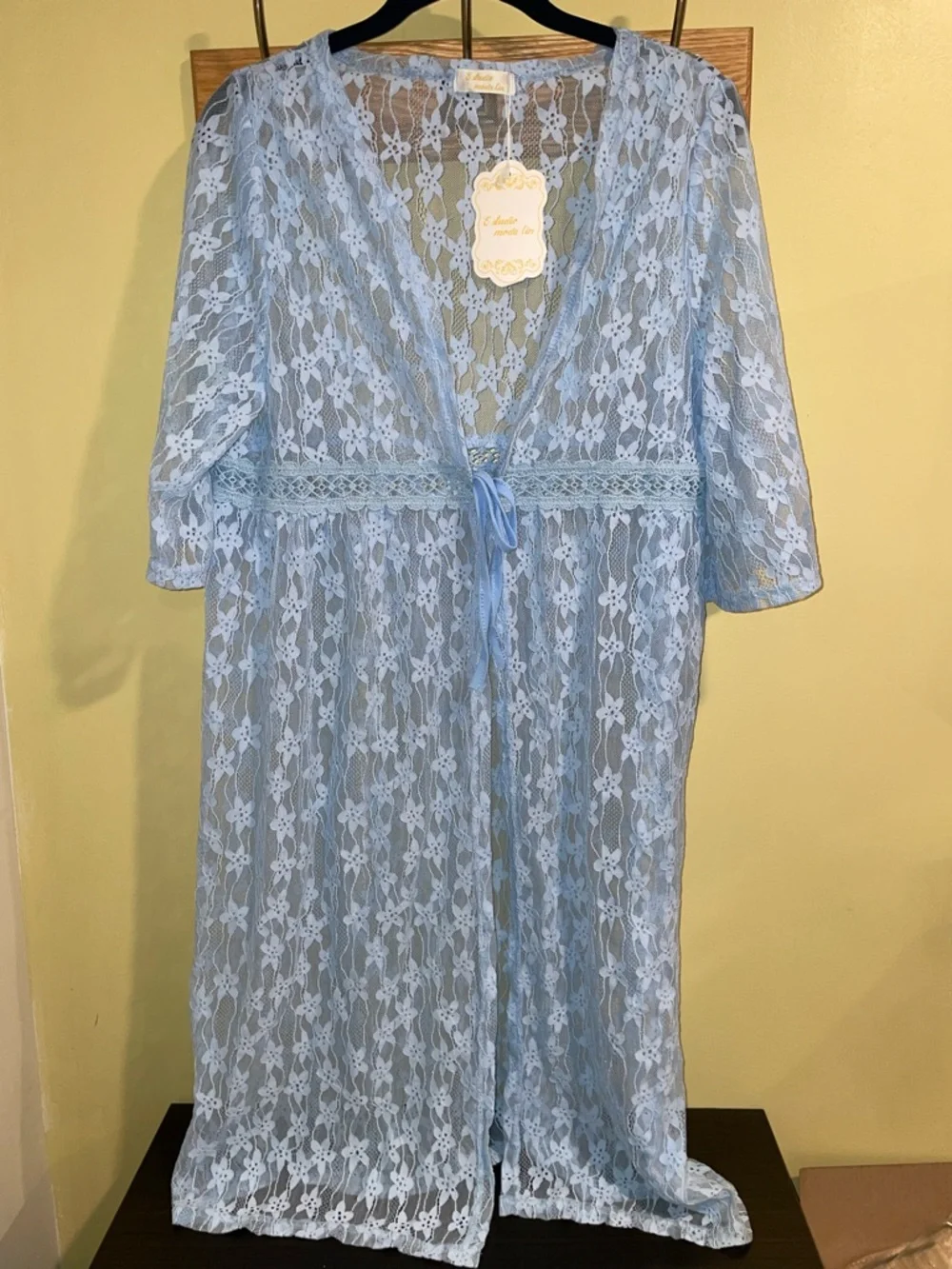 Sheer Lace Swim Coverup